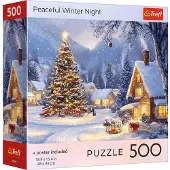 Trefl legpuzzel 500 stukjes kerstmis winternacht volwassenen.