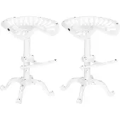 CLP Butch Set van 2 barkrukken antiek/wit/antiek/wit
