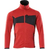Mascot 18105-951 Gebreide trui met rits Signaalrood/Zwart maat XS heren