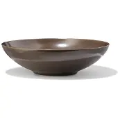 HEMA Saladeschaal Ø28.5cm Puur Aardewerk Donkerbruin (donkerbruin)