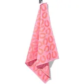 HEMA Theedoek 65x65cm katoen rookworst roze (koraalroze)