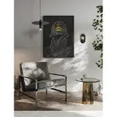 Nova Luce Wandlamp Royal ovaal zwart