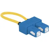DeLOCK Optical Fiber loopback Adapter SC / UPC singlemode blue
