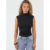 Hiccups for Kids Modal Touch Halve Turtleneck Crop Top
