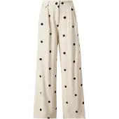 Abercrombie & Fitch Bandplooibroek 'SLOANE' crème / zwart