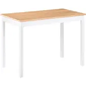 Beliani Georgia - Eettafel - Hout - wit - 114x68x75