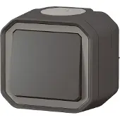 Legrand 069790L Plexo New, drukknop voor FRAP, 10A, stekkerverbinding (SL), IK08, antraciet