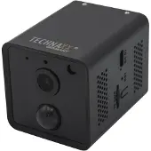 Technaxx TX-190, IP-beveiligingscamera, voor binnenshuis, draadloos, intern gebruik, geschikt voor plaatsing op een tafel of aan de muur, zwart