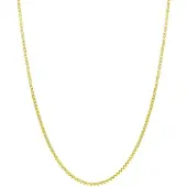 Lucardi Dames plated Ketting venetiaans - Echt Zilver - Ketting - Cadeau - 42 cm - Goudkleurig