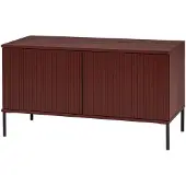 Woood New Gravure Tv Meubel - Grenen - Bordeauxrood - 56x100x44