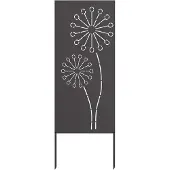 vidaXL - Tuin - Privacy - Scherm - Zwart - 50 - x - 140 - cm - Koudgewalst - staal