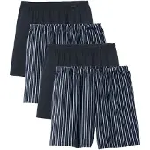 Calida Boxershorts 'Prints Benefits' blauw / donkerblauw / offwhite