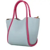 Giulia Tote Bag Luchtblauw Fuxia