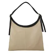 Giulia Handtas Lichtbeige Zwart