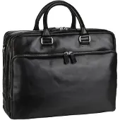 Leonhard heyden Cambridge aktetas leer 40 cm zwart