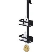 Wenko Doucherek Bribano Duo Zwart RVS 71cm