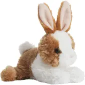 Aurora Knuffel Mini Flopsie konijn bruin-wit 20,5 cm