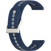 INF Geschik voor Suunto 9 Peak armband siliconen Blauw/Grijs