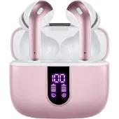 INF Draadloze hoofdtelefoon met microfoon en touchbediening Roze
