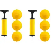 Semoic Viminston Roundnet Game Vervangbare Competitieve Ballen Volleybal 6-Pack met Pomp