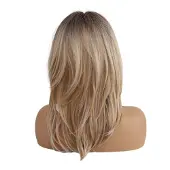 INF Trendy pruik goud 50 cm