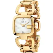 Gucci YA125513 G-Moeder van Parel Dameshorloge - Elegante Goudkleurige Ontwerp