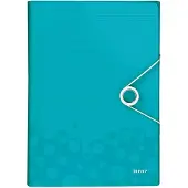 Leitz Sorteermap Leitz WOW 6 tabbladen PP ijsblauw - 5 stuks