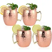 INF Elegant Cocktailglas van Gehamerd Koper M