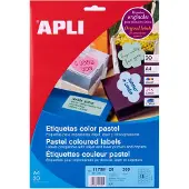 Agipa universele etiketten, 10 x 22 mm, wit