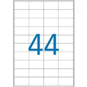 Agipa Weerbestendige etiketten, 48,5 x 25,4 mm, transparant