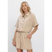 Amaya Amsterdam Dames Blouses Sam Top - Beige - Maat XL