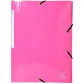 Exacompta 25x IDERAMA Elastomap 3 kleppen Maxi Capacity 425gm2 A4 - Roze - 55824E
