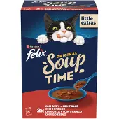 Purina Felix Beef Soup Natvoer Voor Katten 6x48g