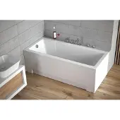 Besco MODERN ligbad 170 x 70 cm wit met acrylpaneel