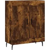 vidaXL Dressoir 69,5x34x90 cm bewerkt hout gerookt eikenkleurig
