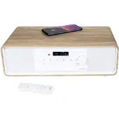 Thomson MIC301IBT, Mini-audiosysteem voor thuisgebruik, Wit, Hout, Voorzijde, 10 Watt, 4 Ohm, 80 dB
