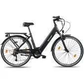 Sharp Urban elektrische stadsfiets 10.4Ah 28 inch zwart