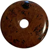 Ruben Robijn Obsidiaan mahonie donut 40 mm