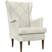 vidaXL Fauteuil Crèmekleurig Fluweel