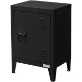 ML-Design Nachtkastje Marin | staal zwart 40x30x57 cm nachtkastjes | NADUVI
