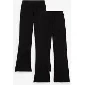 Bonprix Uitlopende jersey broek van een elastische biologisch katoenmix (set van 2) maat 158