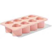 HEMA Ijsklontenmaker 18x11x4cm Hartjes Roze