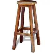 vidaXL Barkruk massief gerecycled hout