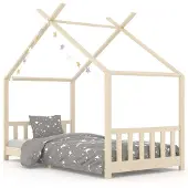 vidaXL Kinderbedframe massief grenenhout 90x200 cm