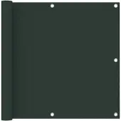 vidaXL Balkonscherm 90x400 cm oxford stof donkergroen