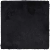 vidaXL Hoogpolig vloerkleed NAVARRA 120x120 cm polyester zwart