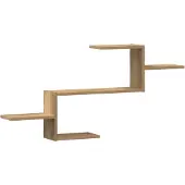 vidaXL Wandschap 104x15x49 cm bewerkt hout artisanaal eikenkleurig