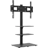 vidaXL Tv-standaard hoekmodel 3-laags voor 32-65 inch zwart