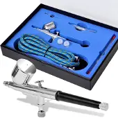 vidaXL Airbrush set 0,2 / 0,3 / 0,5 mm mondstukken online kopen