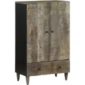 vidaXL Hoge kast 60x33x100 cm massief mangohout